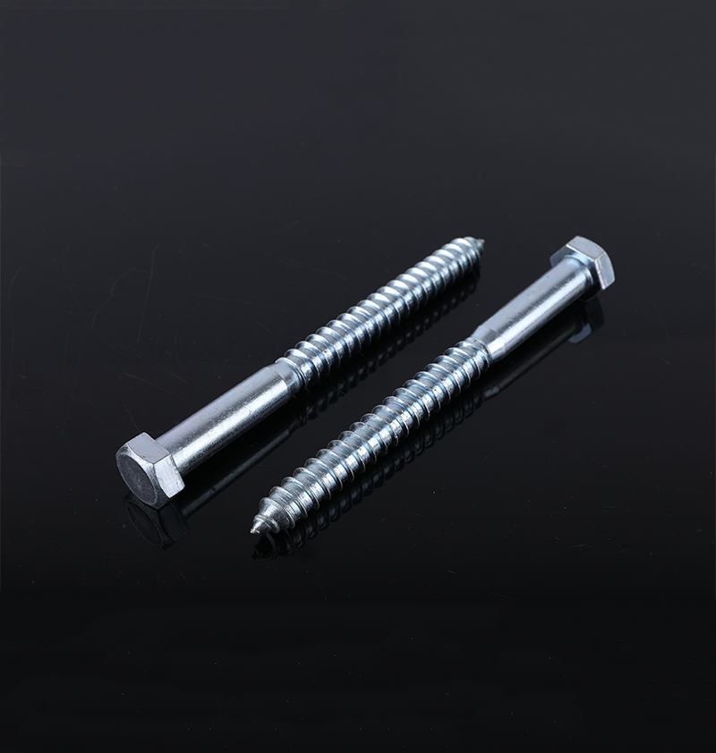 ZINC DIN571 HEXHEAD WOOD SCREW CARBON STEEL M10