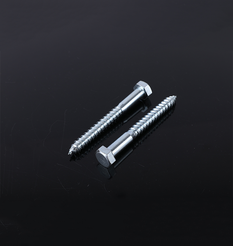 8.8 ZINC DIN571 HEXHEAD WOOD SCREW CARBON STEEL M8