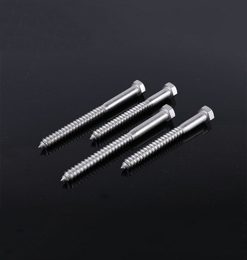 DIN571 M10 HEXAGONAL WOOD SCREW STAINLESS STEEL A4/316SS