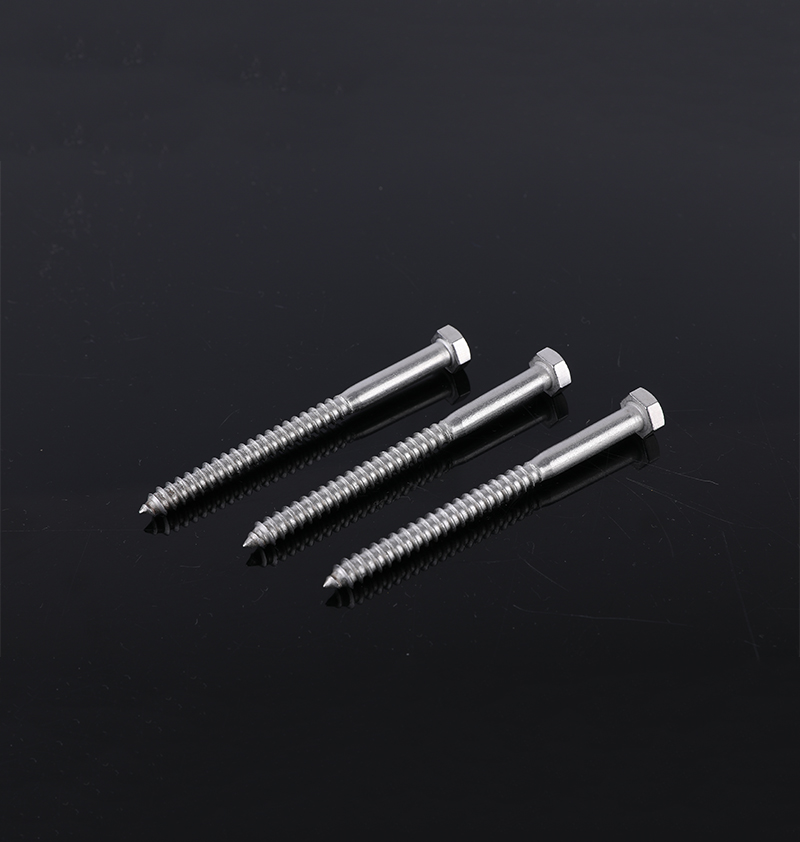 DIN571 HEXHEAD WOOD SCREW STAINLESS STEEL A2/304SS