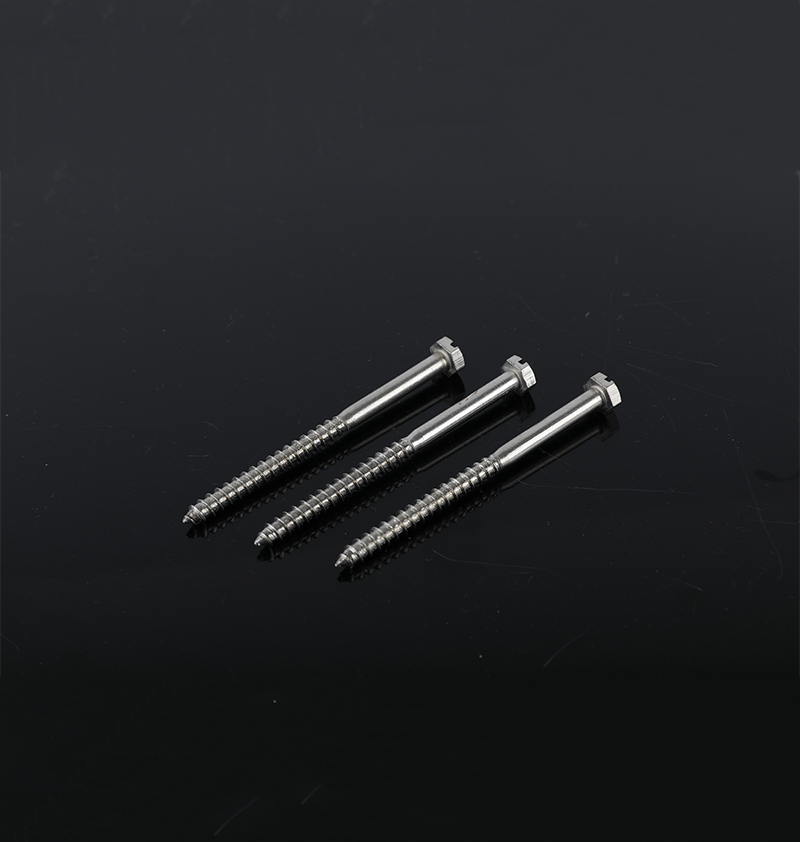 DIN571 SLOTTED HEXHEAD  WOOD SCREW STAINLESS STEEL A2/304SS